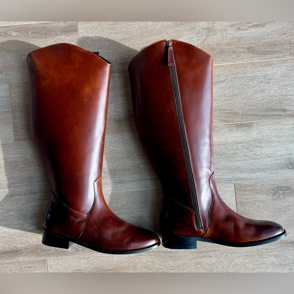 New Amendment Drotning WIDE CALF Riding Boot In Brown - Picture 6 of 10